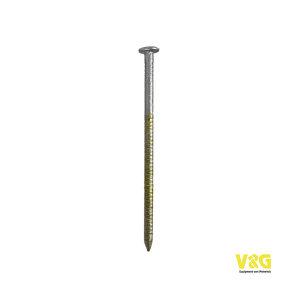 D01PG10 - 2 3/16" x .092 prego de revestimento em espiral 15G galvanizado por imersão a quente